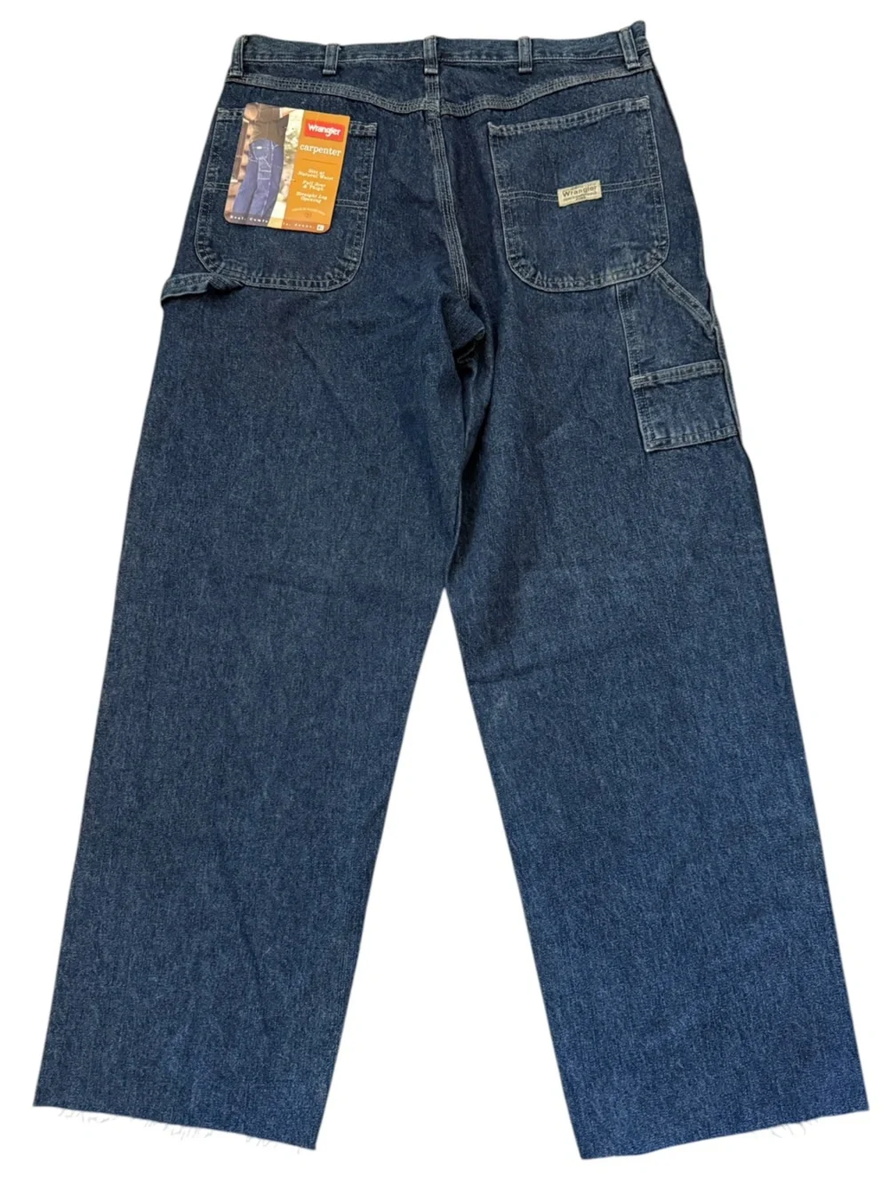 Wrangler NWT Carpenter Jeans Relaxed Straight 34x34 Raw Hem Cut to 31 Workwear